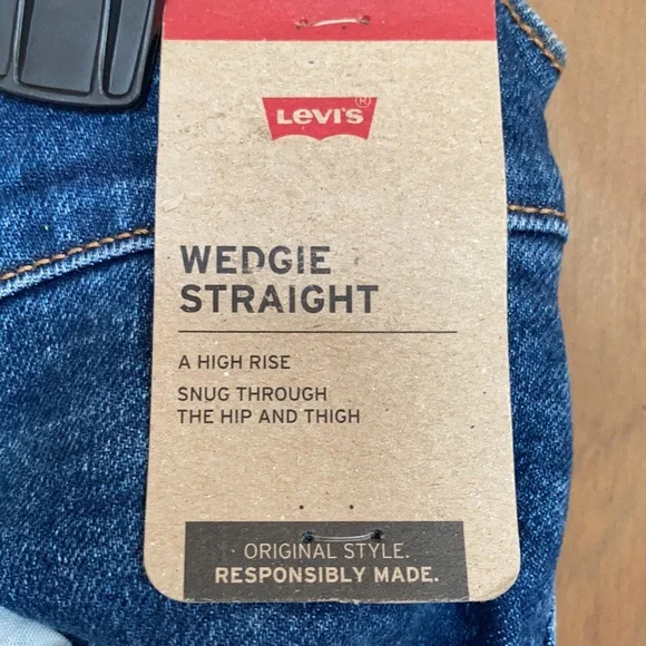 Levi’s wedgie straight jean high rise snug through hip & thigh 20W - Picture 4 of 17